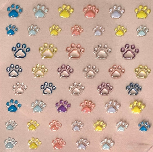 Paw Print 5D Nail Decal